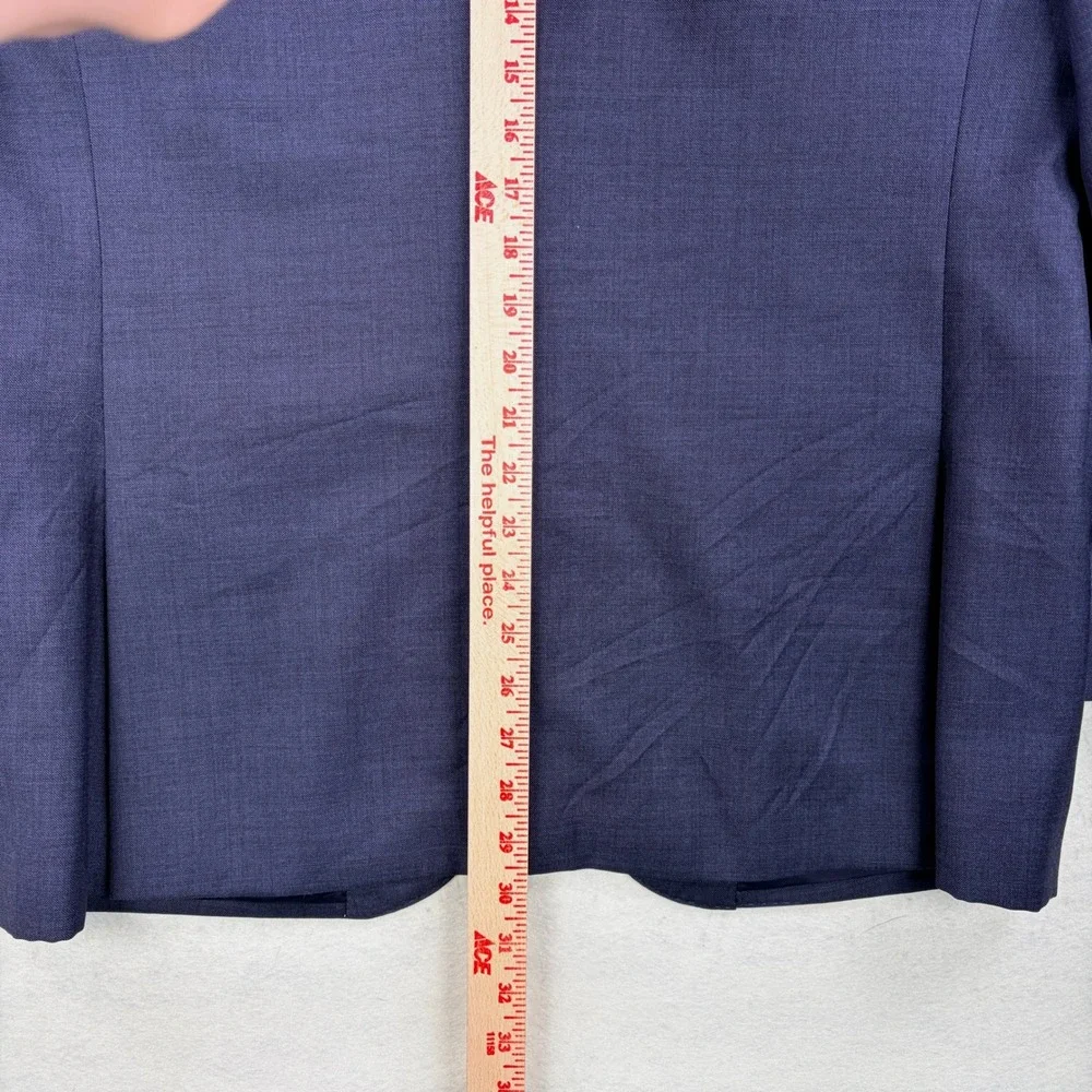 J.Crew Ludlow Sport Coat 42R Charcoal Gray Blue Tollegno Italian Wool Blazer